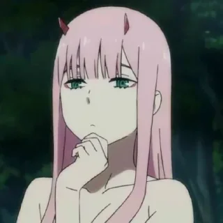 🧐 emoji Zero Two Telegram sticker 6 of 19