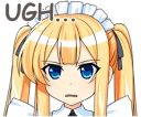 🙄 emoji Maid Girlfriend Telegram sticker 14 of 41