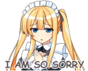 😕 emoji Maid Girlfriend Telegram sticker 9 of 41