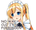 😥 emoji Maid Girlfriend Telegram sticker 16 of 41
