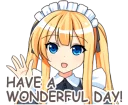 👋 emoji Maid Girlfriend Telegram sticker 8 of 41