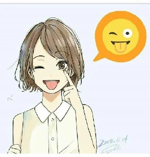 😜 emoji Anime "Kawaii" @ToxicMemory Telegram sticker 15 of 120