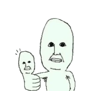 👍 emoji deranged Telegram sticker 21 of 79