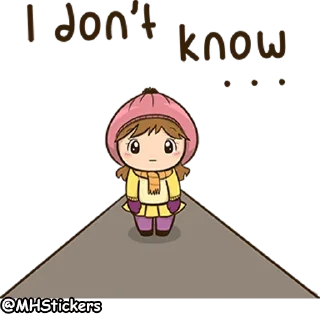 😶 emoji @MHStickers Scarf Girl Telegram sticker 13 of 41