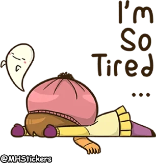 🥴 emoji @MHStickers Scarf Girl Telegram sticker 19 of 41