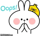 🙊 emoji @MHStickers Spoiled Rabbit Simple Talk Telegram sticker 12 of 41