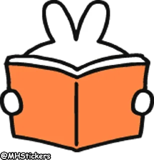 📖 emoji @MHStickers Spoiled Rabbit Doodles Emoji Telegram sticker 18 of 41