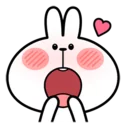 😍 emoji Spoiled Rabbit Facial Expression Telegram sticker 9 of 41