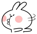 😑 emoji Spoiled Rabbit Facial Expression Telegram sticker 16 of 41