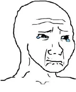 ☹️ emoji WoJak ⇲ @QStickers ﹅ Telegram sticker 20 of 64