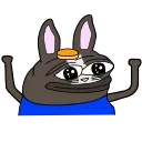 😃 emoji Bunny PePe | @QStickers Telegram sticker 8 of 16