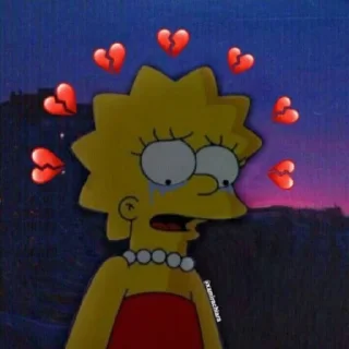 💔 emoji The Simpsons @stickee Telegram sticker 15 of 24