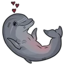 😌 emoji CALL Dolphin Telegram sticker 10 of 46