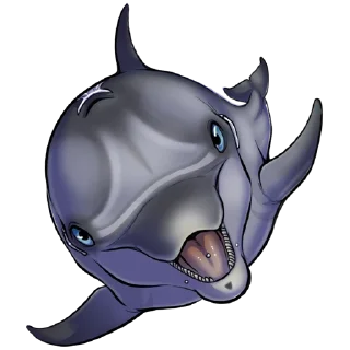 😃 emoji CALL Dolphin Telegram sticker 24 of 46