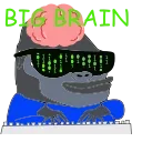 🧠 emoji Official green $MONSTA Pack Telegram sticker 18 of 19