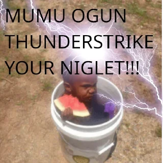 🥳 emoji MUMU OGUN (By Grease Machine) Telegram sticker 3 of 31