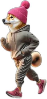 🏃 emoji Shibwifhat - the wif killer Telegram sticker 20 of 75