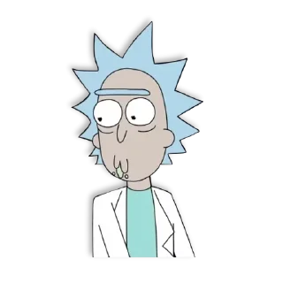 😶 emoji Rick and Morty by @TheYehudi Telegram sticker 19 of 119