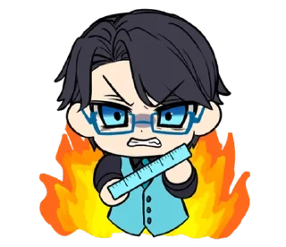 🤬 emoji MBTI Boys (@TodorokiShouto) Telegram sticker 7 of 16