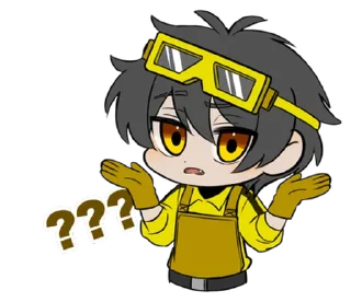 ❔ emoji MBTI Boys (@TodorokiShouto) Telegram sticker 15 of 16