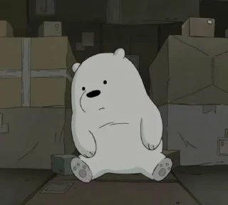 😪 emoji bare bears Telegram sticker 13 of 115