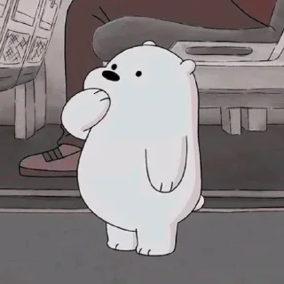 🤔 emoji bare bears Telegram sticker 8 of 115