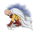 😞 emoji One Punch Man @Nekosticker Telegram sticker 6 of 41