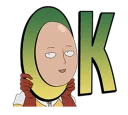 ⭕ emoji One Punch Man @Nekosticker Telegram sticker 1 of 41