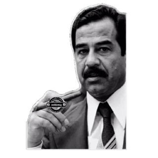 ❤️ emoji صدام حسين Telegram sticker 9 of 31