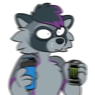 ☕️ emoji Reggie Raccoon (@BoiiReggie) Telegram sticker 19 of 113