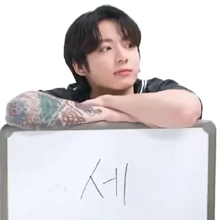 🫧 emoji jk  ‌♡  run bts  ❔  @softrn  ! Telegram sticker 23 of 35
