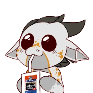 🥛 emoji Kobold Dexy Telegram sticker 7 of 39