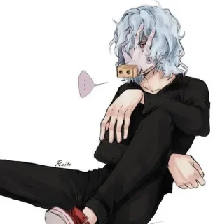 🤦‍♂ emoji ⚡️ Shigaraki tomura ⚡️⚡️ @flame_stickers ⚡️ Telegram sticker 16 of 77