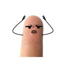 😵 emoji aida finger Telegram sticker 22 of 25