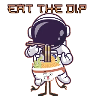 Sticker from ramen