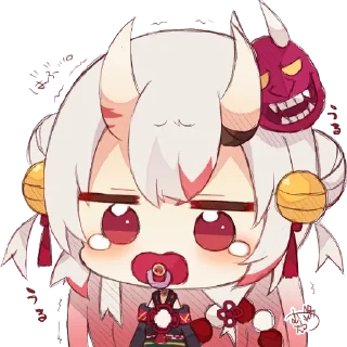 🥺 emoji Nakiri Ayame per Wizard Telegram sticker 17 of 26