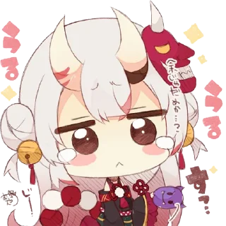 🥺 emoji Nakiri Ayame per Wizard Telegram sticker 13 of 26