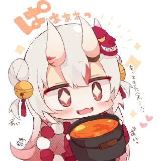 🤩 emoji Nakiri Ayame per Wizard Telegram sticker 21 of 26
