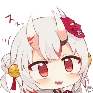 😀 emoji Nakiri Ayame per Wizard Telegram sticker 18 of 26