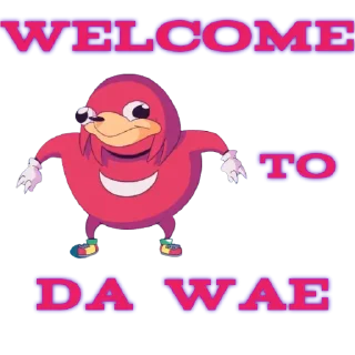 👋 emoji Ugandan Knuckles $DAWAE Telegram sticker 1 of 20