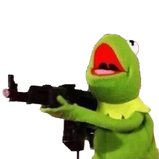 🔫 emoji Kermit @FranceCanal Telegram sticker 10 of 34