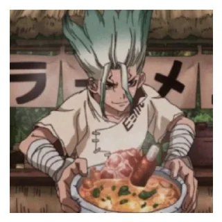 🥘 emoji ✓ DR JO¥C£ { DR SENKU} ✓ Telegram sticker 13 of 60