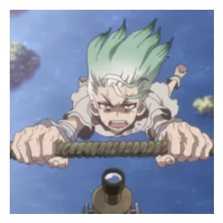 🧶 emoji ✓ DR JO¥C£ { DR SENKU} ✓ Telegram sticker 19 of 60