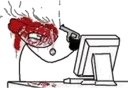 😐 emoji Guy Behind The Desk Telegram sticker 20 of 86