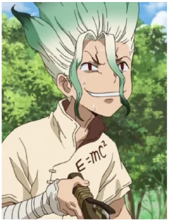 🙃 emoji Senku Telegram sticker 12 of 60