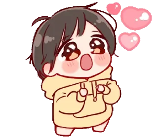 💛 emoji Cute Girl Telegram sticker 15 of 20