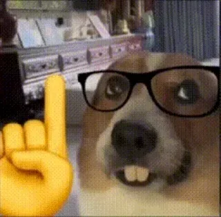☝️ emoji Shitpost Ita GIF - @safesticker Telegram sticker 6 of 24