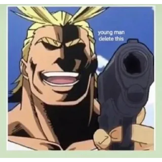 😒 emoji My hero academia Telegram sticker 24 of 30