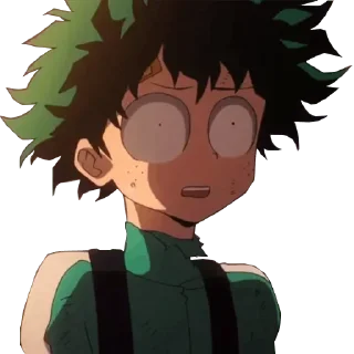 😧 emoji My hero academia Telegram sticker 9 of 30