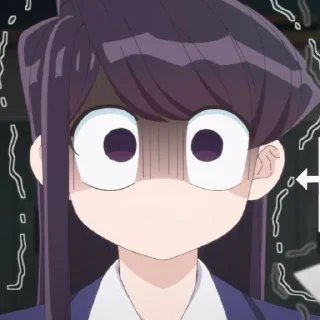 🔮 emoji Komi Shouko @StickersofAnime Telegram sticker 10 of 105